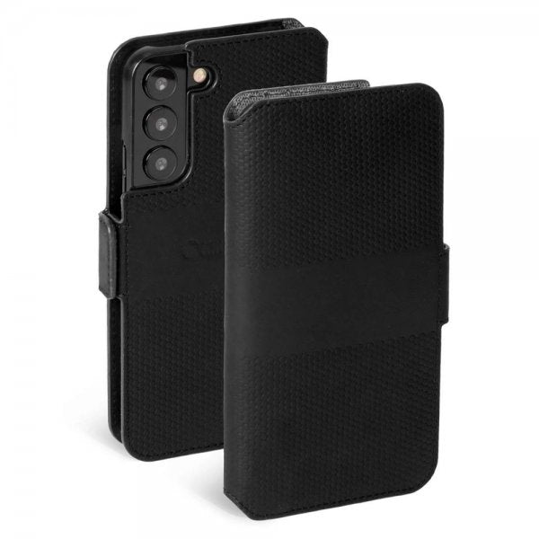 Krusell Samsung Galaxy S22 Fodral Leather PhoneWallet Svart