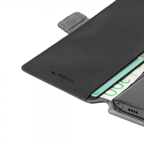 Krusell Samsung Galaxy S22 Ultra Fodral Leather PhoneWallet Svart