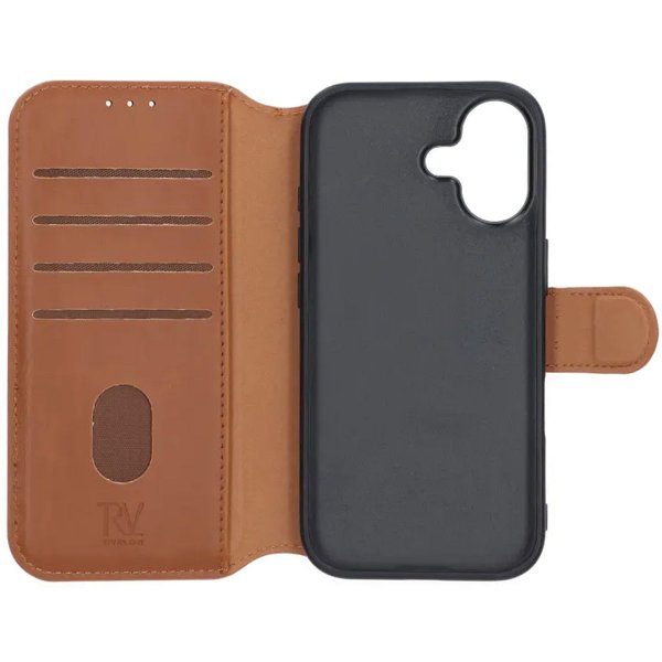 Rvelon iPhone 17 Fodral 4 Kortfack MagSafe Brun