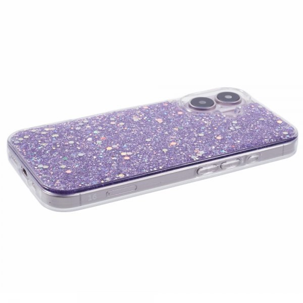 Nordic Covers iPhone 16 Skal Sparkle Series Lilac Purple
