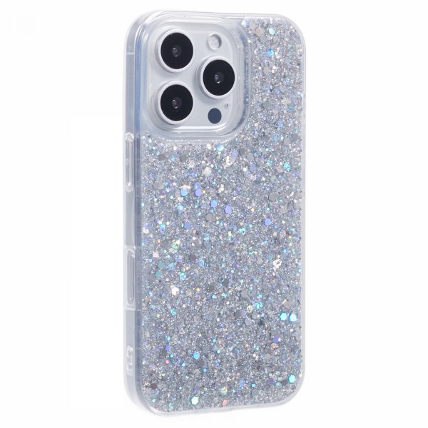 Nordic Covers iPhone 16 Pro Skal Sparkle Series Stardust Silver
