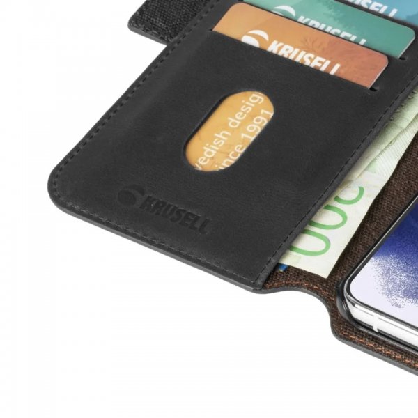 Krusell Samsung Galaxy S21 Fodral Sunne PhoneWallet Vintage Black