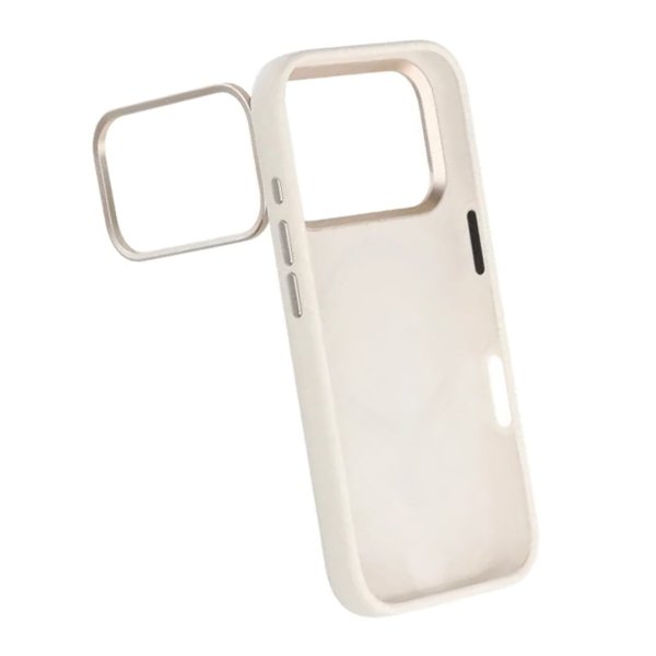 iPhone 17 Pro Skal Silikon MagSafe Stativ Vit