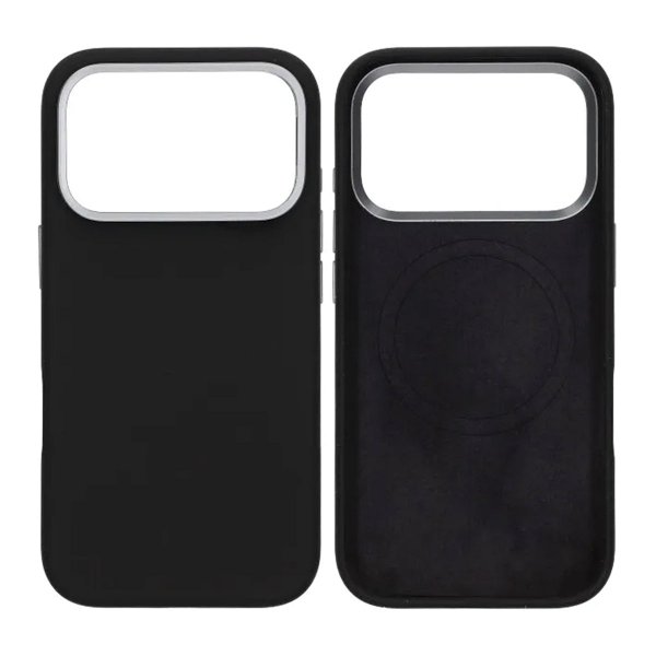iPhone 17 Pro Skal Silikon MagSafe Stativ Svart