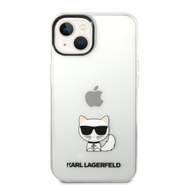 Karl Lagerfeld iPhone 14 Skal Printed Choupette Transparent