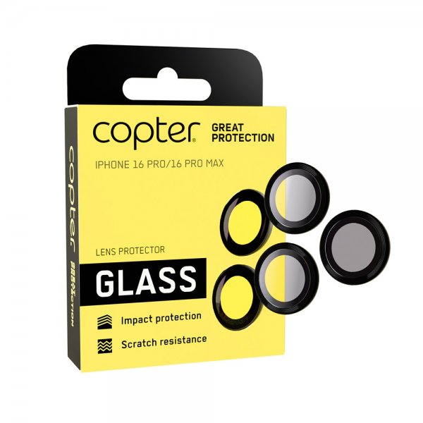 Copter iPhone 16 Pro/iPhone 16 Pro Max Kameraskydd Exoglass Lens Protector