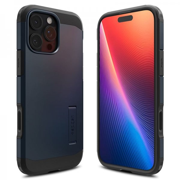 Spigen iPhone 16 Pro Max Skal Tough Armor T MagFit Metal Slate