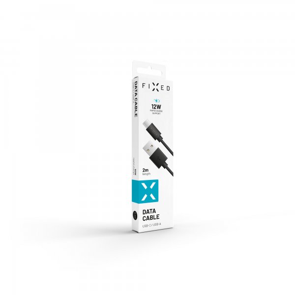 Fixed Kabel USB-A till USB-C 2m Svart