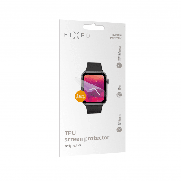 Fixed Apple Watch 42/44mm Skärmskydd Invisible Protector 2-pack