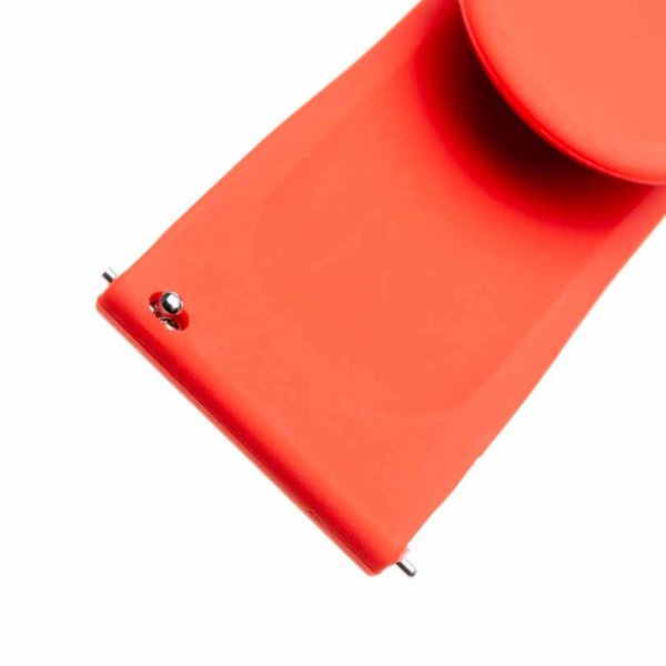 Fixed Samsung Galaxy Watch 20mm Armband Silicone Strap Röd