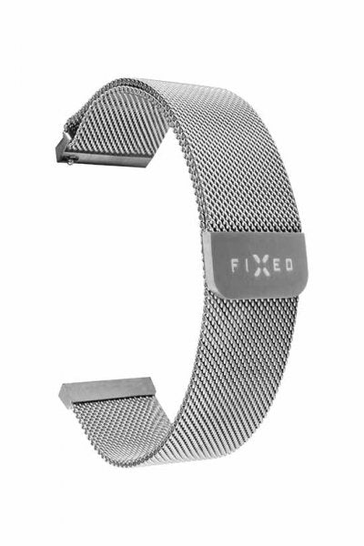 Fixed Samsung Galaxy Watch 20mm Armband Mesh Strap Silver