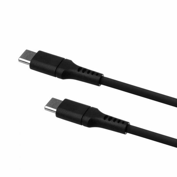 Fixed Kabel Liquid Silicone USB-C/USB-C 1.2m Svart