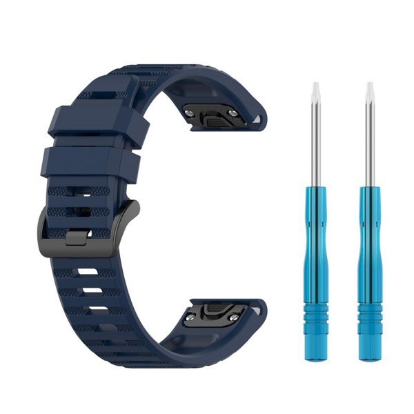 Fixed Garmin QuickFit 26mm Armband Silicone Strap Blå