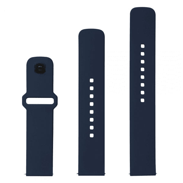 Fixed Samsung Galaxy Watch 20mm Armband Silicone Sporty Strap Blå