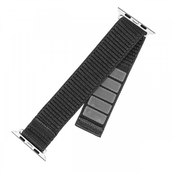 Fixed Apple Watch 38/40/41/42mm Armband Nylon Sporty Strap Grå