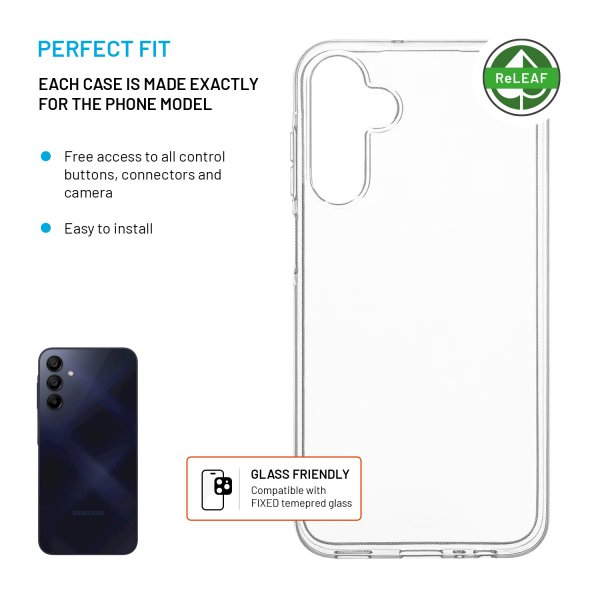 Fixed Samsung Galaxy A15 Skal ReStory Transparent