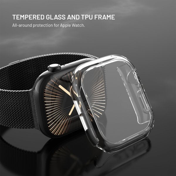 Fixed Apple Watch 46mm (Series 10) Skal med Inbyggt skärmskydd PURE