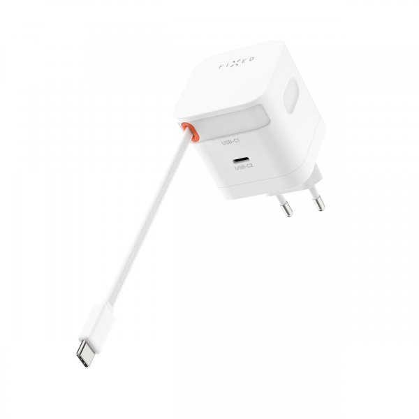 Fixed GaN65 Laddare med utdragbar USB-C Kabel 65W