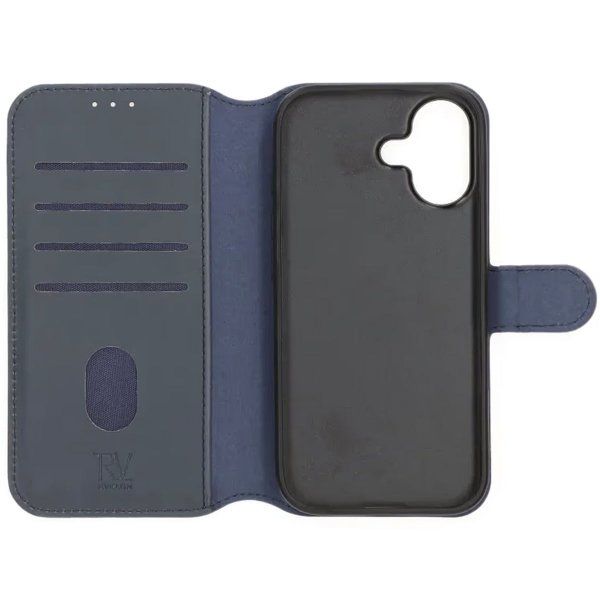 Rvelon iPhone 17 Fodral 4 Kortfack Löstagbart Skal Blå