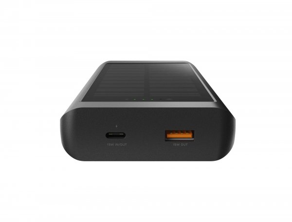 Xtorm Powerbank med Solcell och Ficklampa Go2 10 000 mAh 15W Svart