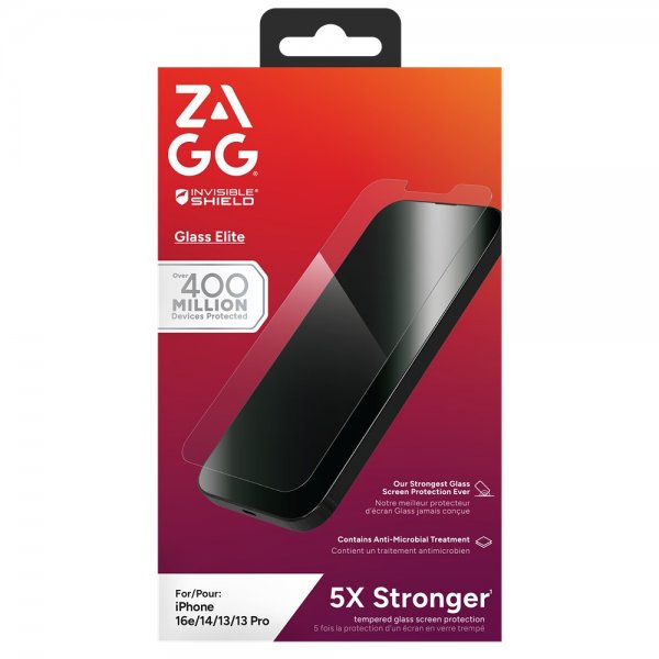 ZAGG InvisibleShield iPhone 13/13 Pro/14/16e/17e Skärmskydd Glass Elite