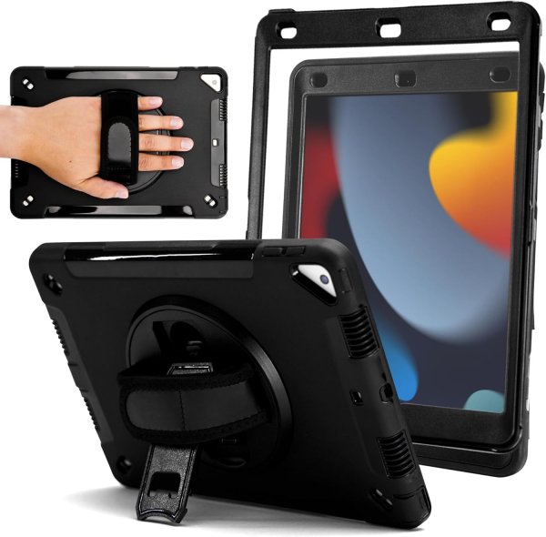 ZAGG iPad 10.2 (gen 7/8/9) Skal Rugged Tablet Case Svart