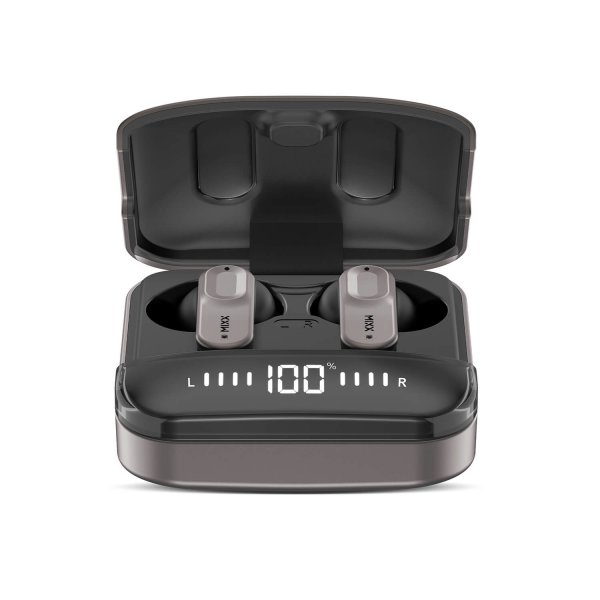 Mixx Trådlösa Hörlurar StreamBuds Ultra Mini Black Gun Metal