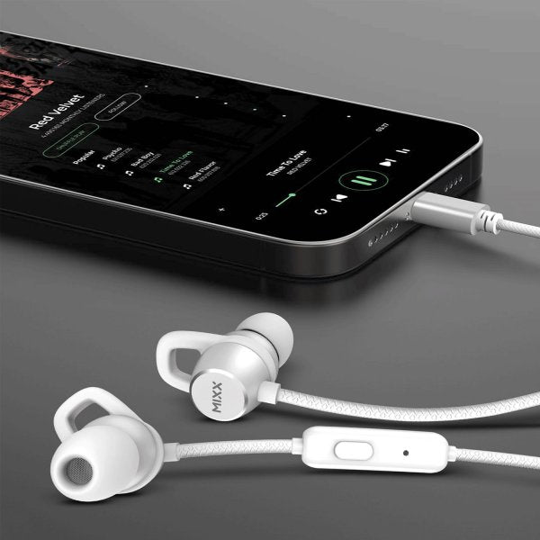 Mixx Trådade Hörlurar SoundPort USB-C Vit