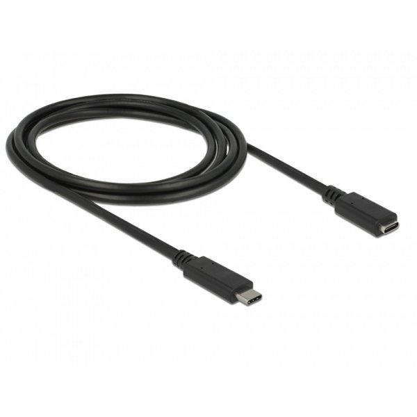 Delock USB-C Förlängningskabel USB 3.1 Gen 1 SuperSpeed 2m