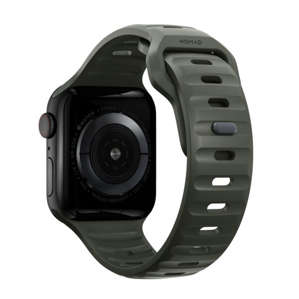 Nomad Apple Watch 44/45/46mm/Apple Watch Ultra Armband Sport Band Ash Green