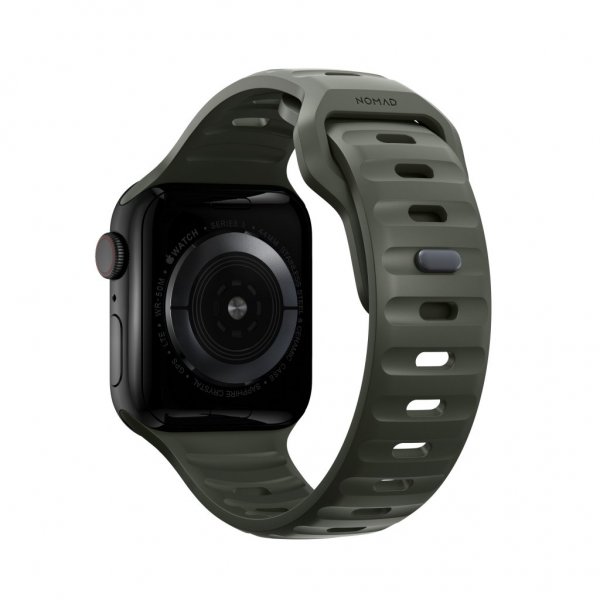 Nomad Apple Watch 38/40/41/42mm Armband Sport Band Ash Green