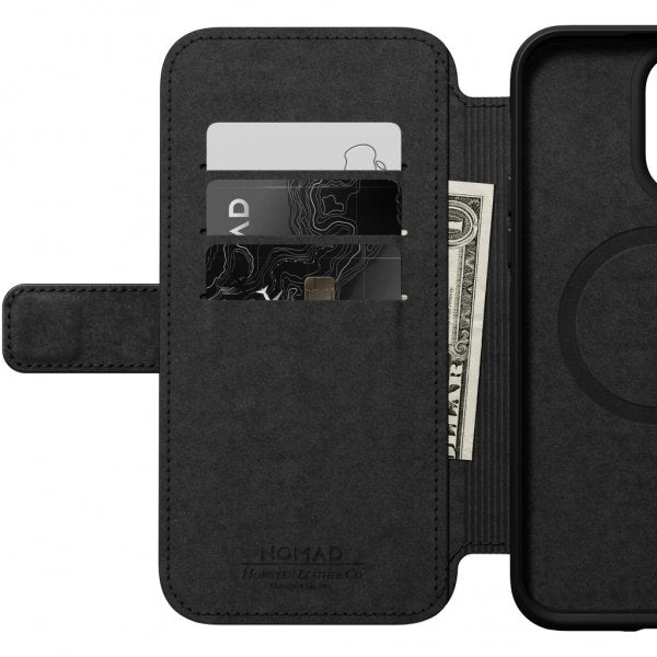 Nomad iPhone 14 Pro Max Fodral Modern Leather Folio Horween Svart