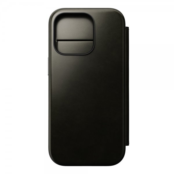 Nomad iPhone 16 Pro Fodral Modern Leather Folio Horween Green Chrome