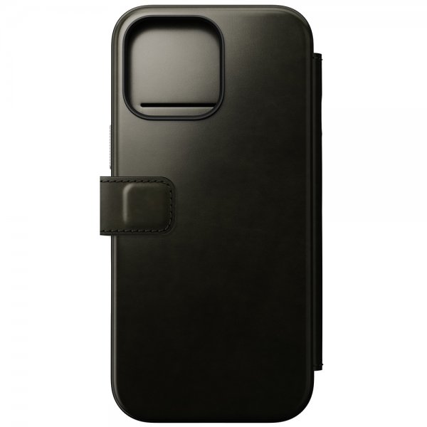 Nomad iPhone 16 Pro Max Fodral Modern Leather Folio Horween Green Chrome