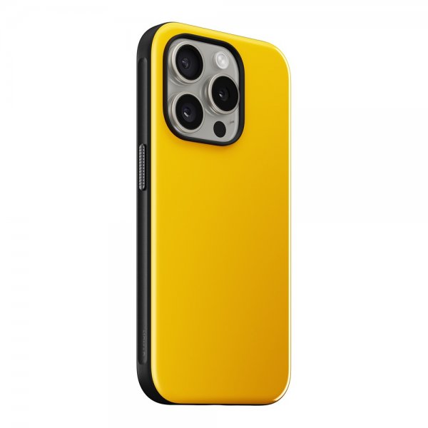 Nomad iPhone 15 Pro Skal Sport Case Racing Yellow
