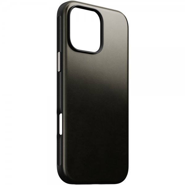 Nomad iPhone 16 Pro Max Skal Modern Leather Case Horween Green Chrome