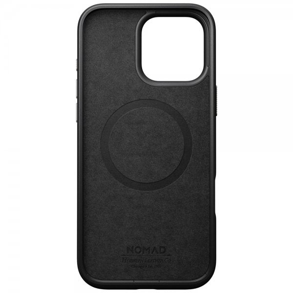 Nomad iPhone 16 Pro Max Skal Modern Leather Case Horween Green Chrome