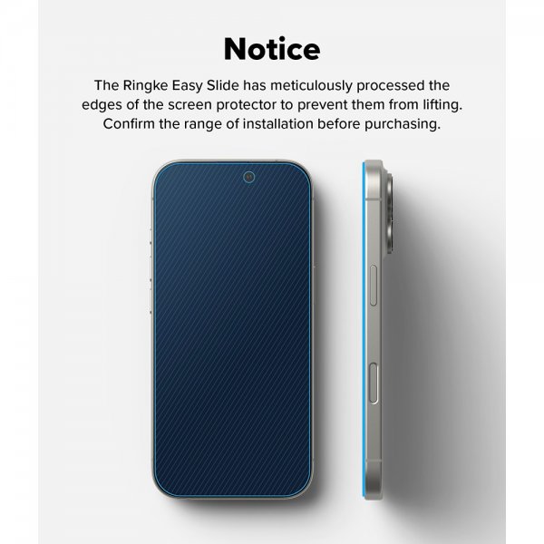 Ringke iPhone 16 Pro Skärmskydd Easy Slide Privacy 2-pack