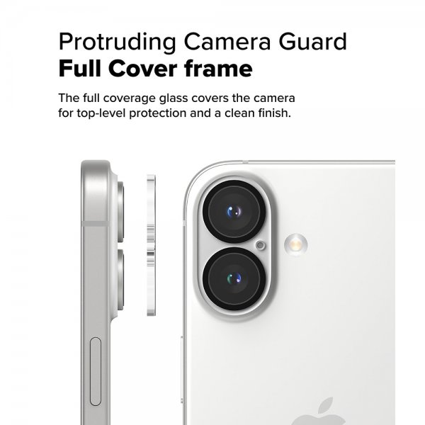 Ringke iPhone 16/iPhone 16 Plus Kameraskydd Camera Protector Glass 2-pack