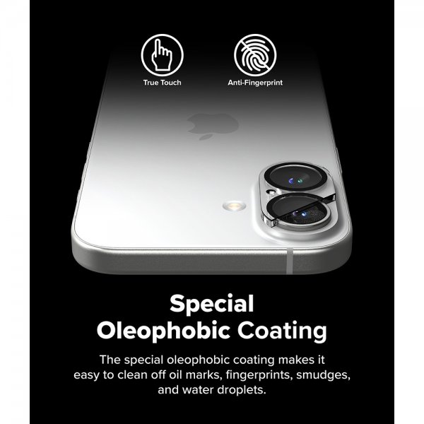 Ringke iPhone 16/iPhone 16 Plus Kameraskydd Camera Protector Glass 2-pack