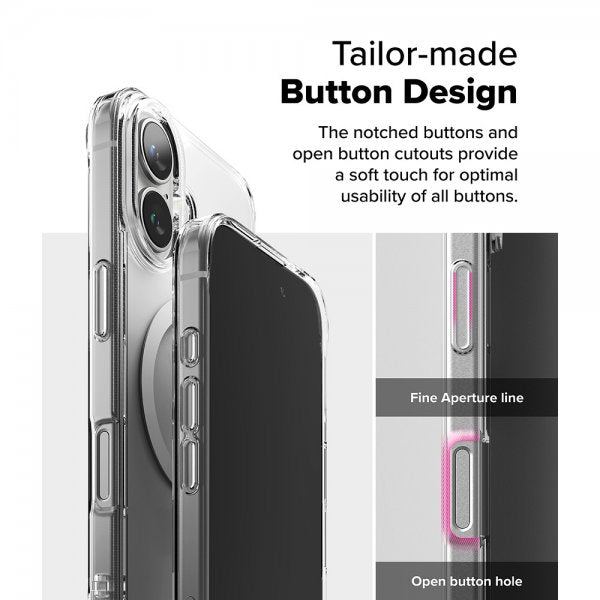 Ringke iPhone 16 Skal Fusion Magnetic Transparent