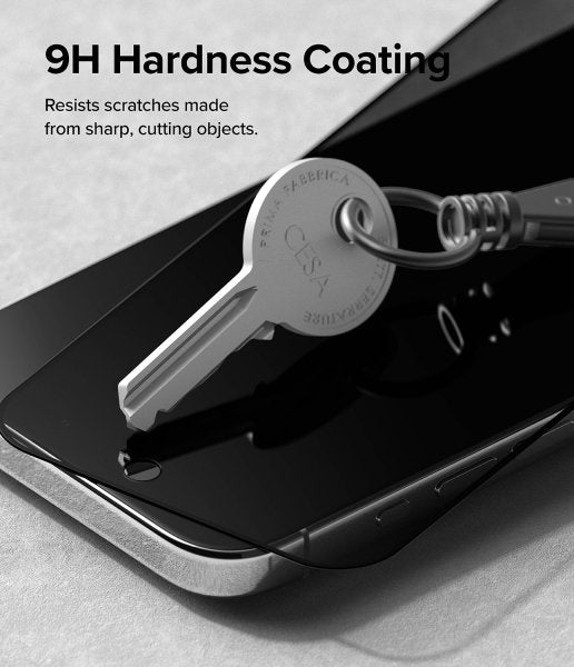 Ringke iPhone 15 Pro Max Skärmskydd Privacy Tempered Glass Installation Jig