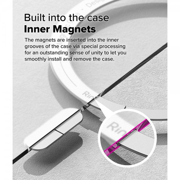 Ringke iPhone 16 Pro Max Skal Fusion Magnetic Matte Transparent