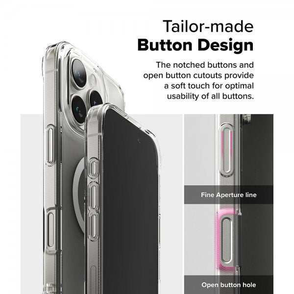 Ringke iPhone 16 Pro Max Skal Fusion Magnetic Matte Transparent