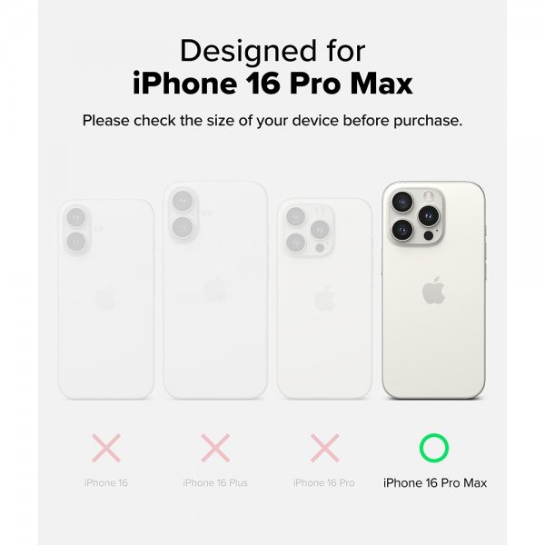 Ringke iPhone 16 Pro Max Skal Fusion Magnetic Matte Transparent