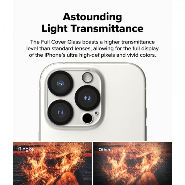 Ringke iPhone 16 Pro/16 Pro Max Kameraskydd Camera Protector Glass 2-pack