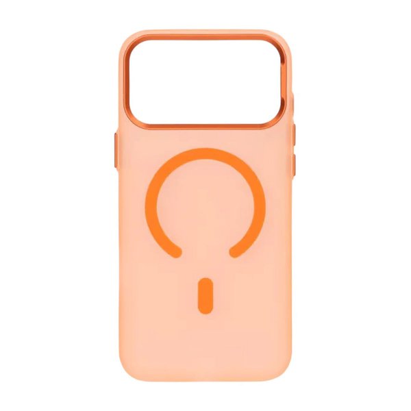 iPhone 17 Pro Max Skal Kamerasarg MagSafe Transparent Orange