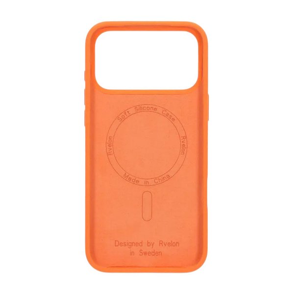 Rvelon iPhone 17 Pro Max Skal Silikon MagSafe Orange