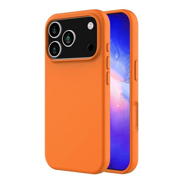 Rvelon iPhone 17 Pro Skal Silikon MagSafe Orange