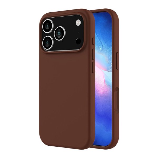 Rvelon iPhone 17 Pro Skal Silikon MagSafe Brun
